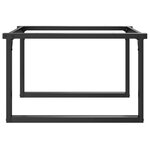 vidaXL Pieds de table basse cadre en O 70x60x43 cm acier