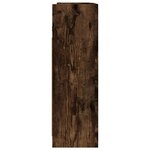 vidaXL Armoire à miroir de salle de bain Chêne fumé 62 5x20 5x64 cm