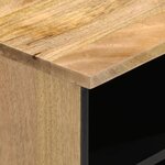 vidaXL Meuble TV 80x33x46 cm bois massif de manguier