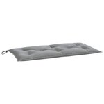 vidaXL Coussins de banc jardin lot de 2 gris 100x50x7 cm tissu Oxford