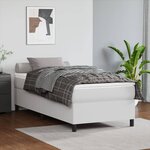 vidaXL Cadre de lit sans matelas blanc 80x200 cm similicuir