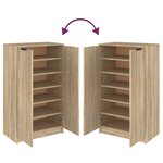 vidaXL Armoire à chaussures Chêne sonoma 59x35x100cm Bois d'ingénierie