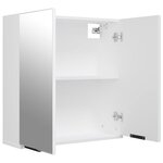 vidaXL Armoire à miroir de salle de bain Blanc 64x20x67 cm