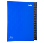 Trieur rigide Ordonator économique 32 compartiments numériques 24 x 34 Bleu EXACOMPTA