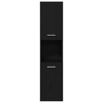vidaXL Ensemble de meubles de salle de bain 4 pièces Chêne Noir Bois Technique