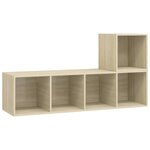 vidaXL Ensemble de meuble TV 2 Pièces Chêne sonoma Aggloméré