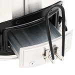 vidaXL Poêle à bois avec ventilateur USB Argenté 35 5x26x28 cm Inox