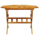 vidaXL Ensemble à manger de jardin pliable 5 Pièces bois massif d’acacia