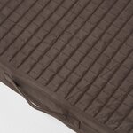 Coussin d'assise déhoussable pour canapé 2 places en suédine  Chocolat - HOMESCAPES