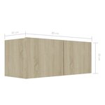 vidaXL Ensemble de meuble TV 7 Pièces Chêne sonoma Bois d'ingénierie