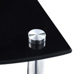 vidaXL Étagère 5 niveaux Noir 30x30x130 cm Verre trempé