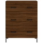 vidaXL Buffet chêne marron 69 5x34x90 cm bois d'ingénierie