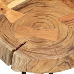 vidaXL Table basse 35 cm 6 troncs Bois