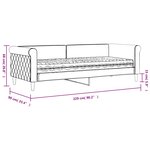 vidaXL Lit de jour avec matelas bleu 80x200 cm velours