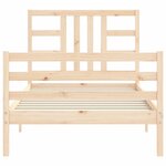 vidaXL Cadre de lit sans matelas 90x200 cm bois de pin massif