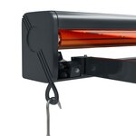 vidaXL Auvent rétractable orange et marron 4x3 m tissu et aluminium