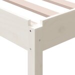 vidaXL Lit empilable sans matelas blanc 80x200 cm bois de pin massif