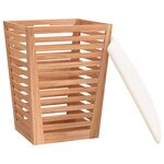 vidaXL Tabouret de salle de bain 40 5x40 5x56 cm Bois massif de noyer