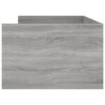 vidaXL Cadre de lit sans matelas sonoma gris 75x190 cm