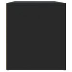 vidaXL Armoire d'angle noir 160x40x45 cm bois d’ingénierie