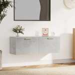 vidaXL Armoire murale Gris béton 100x36 5x35 cm Bois d'ingénierie