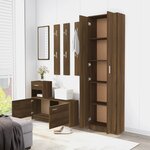 vidaXL Garde-robe couloir Chêne marron 55x25x189 cm Bois d'ingénierie