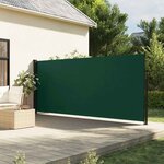vidaXL Auvent latéral rétractable vert foncé 180x300 cm