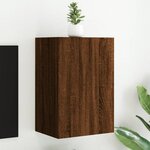 vidaXL Meuble TV mural chêne marron 40 5x30x60 cm bois d'ingénierie