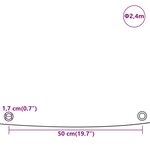 vidaXL Bâche bleu Ø 2 4 m 650 g/m²