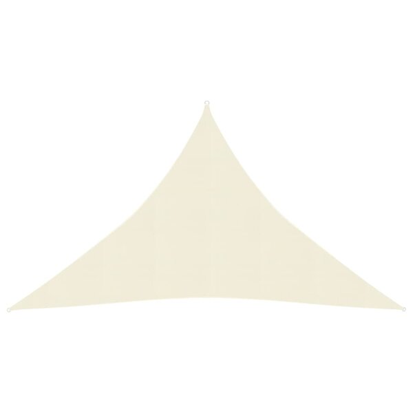 vidaXL Voile d'ombrage 160 g/m² Crème 2 5x2 5x3 5 m PEHD