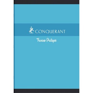 Cahier travaux pratiques 48 pages (24 seyès 70 g + 24 dessin 120 g)  format 21 x 29 7 cm CONQUERANT
