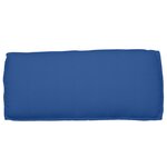vidaXL Coussin de Palette pour siège/dossier Bleu Royal 120x50x12 cm Tissu Oxford