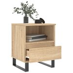 vidaXL Table de chevet chêne sonoma 40x35x50 cm bois d’ingénierie