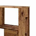 vidaXL Bibliothèque d'angle à 4 niveaux vieux bois bois d'ingénierie
