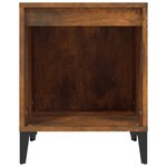 vidaXL Table de chevet Chêne fumé 40x35x50 cm
