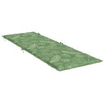 vidaXL Coussin de chaise longue motif de feuilles tissu oxford