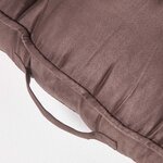Coussin rehausseur pour canapé en suédine  Chocolat - HOMESCAPES