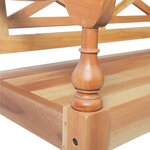 vidaXL Chaises Batavia lot de 2 marron clair bois d'acajou solide