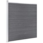 vidaXL Clôture de jardin WPC 699x186 cm Gris
