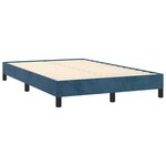 vidaXL Sommier à lattes de lit avec matelas LED bleu foncé 120x190 cm
