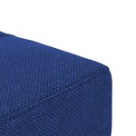 vidaXL Canapé-lit à 2 places avec deux oreillers bleu tissu