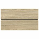 vidaXL Ensemble de meubles de bain 2Pièces céramique et bois d'ingénierie