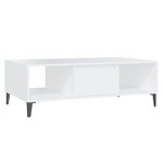 vidaXL Table basse blanc 103 5x60x35 cm bois d'ingénierie