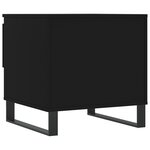 vidaXL Tables basses 2 Pièces noir 50x46x50 cm bois d'ingénierie