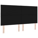vidaXL Tête de Lit Design Blocs de Diamant Noir 180 cm Velours