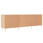vidaXL Meuble TV chêne sonoma 150x30x50 cm bois d'ingénierie