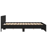 vidaXL Cadre de lit sans matelas noir 180x200 cm