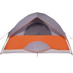 vidaXL Tente familiale à dôme 6 personnes orange imperméable
