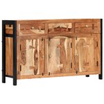 vidaXL Buffet 120x35x75 cm Bois d'acacia solide