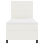 vidaXL Lit à ressorts avec matelas & LED crème 80x200 cm en velours côtelé